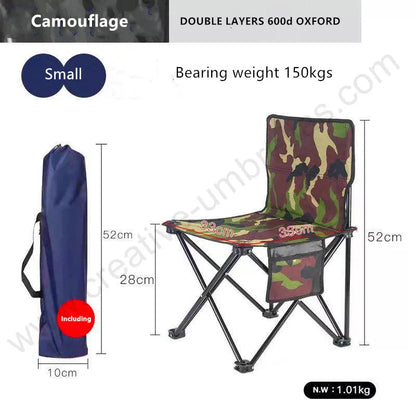 Bearing 150kg waterproof tensile 600D oxford outdoor collapsible compact foldable fishing traveling carrying away  beach chair