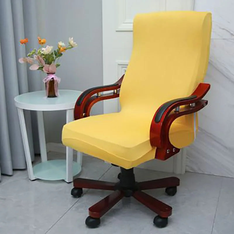 Plus Size Office Chair Covers Computer Universal Stretch Boss Chair Cover Modern High Back Rotating Lift Arm Chair Cover
