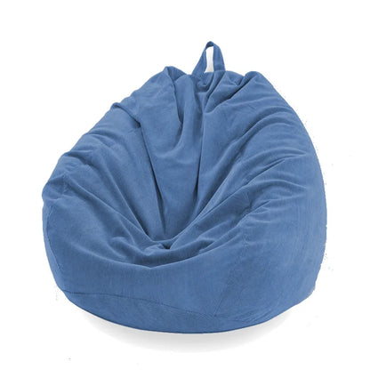 10 Color Lazy Sofas Cover Chairs big with Inner Liner Warm Corduroy Lounger Seat Bean Bag Pouf Puff Couch Tatami Living Room