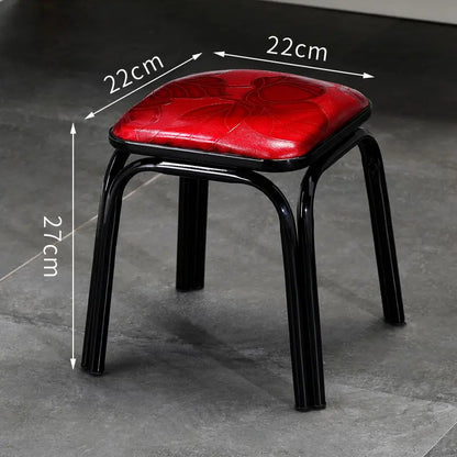 Modern Household Padded Stool Living Room Round Bench Coffee Table Step Stools Student Dormitory Solid Color Small Low Chairs