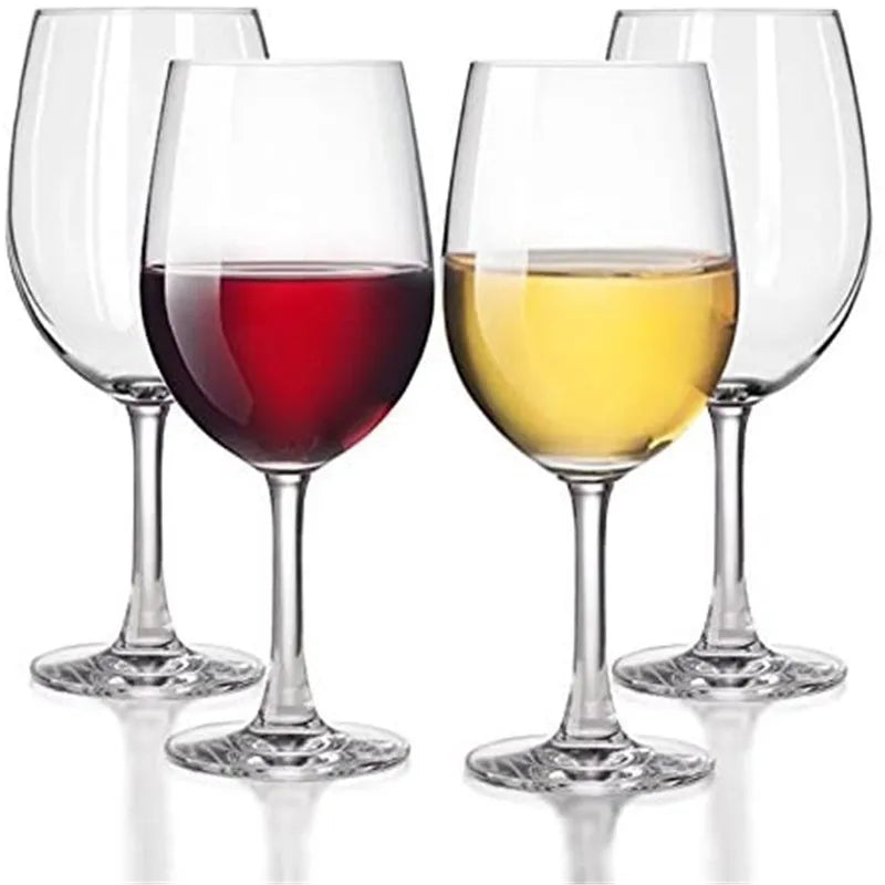 2Pcs Tritan Plastic Red Wine Glass Unbreakable Wine Goblet Cocktail Glass For Home Wedding Party Travel Picnic Juice Wine Cups