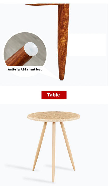 Dining Room Chairs Nordic Style Dining Table With Chairs Set Furniture Cotton Linen Solid Wood Hotel Kitchen Restaurant Stool