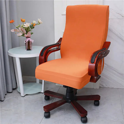 Plus Size Office Chair Covers Computer Universal Stretch Boss Chair Cover Modern High Back Rotating Lift Arm Chair Cover