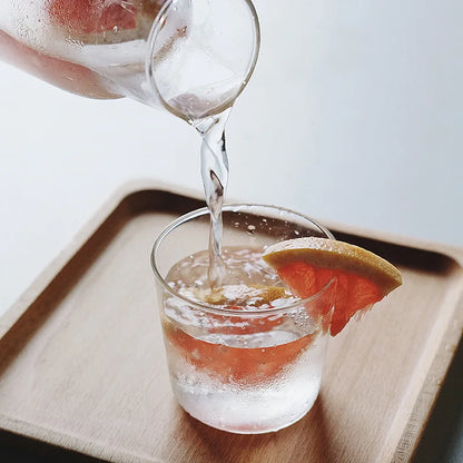 400/550ml Bedside Cold Kettle Glass Cup Set Heat-resistant Water Jug Milk Juice Cup Bedroom Nightstand Glass Mouthwash Bottle