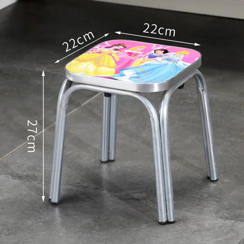 Modern Household Padded Stool Living Room Round Bench Coffee Table Step Stools Student Dormitory Solid Color Small Low Chairs