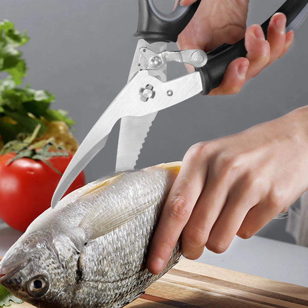 Stainless Steel Kitchen Scissors Heavy Duty Removable Poultry Shears for Cutting Chicken Poultry Game Bone Meat Fish