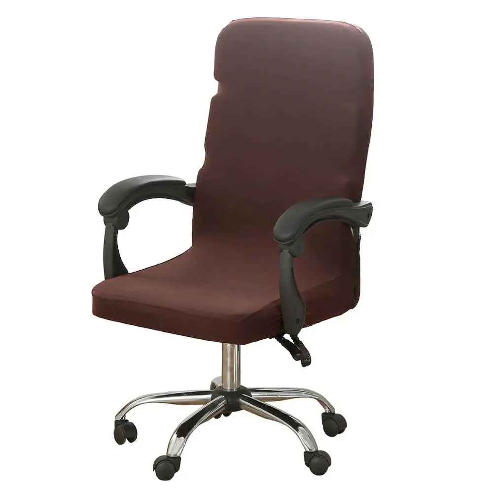 Computer Office Chair Cover Universal Chair Stretch Rotating Spandex Slipcovers Stretch Case for Swivel Chair Armchair Work Seat