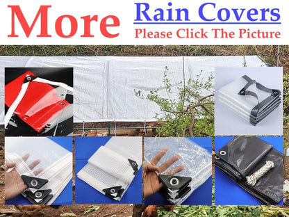 New Transparent PE Tarp Gazebo Canopy Awnings Outdoor Garden Succulent Plants Rainproof Cloth Keep Warm Tarpaulin