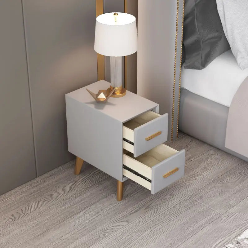 Bedside Table Modern Minimalist Ultra-narrow Light Luxury Simple Free Installation Bedroom Mini Furniture Small Shelf Cabinet