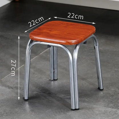 Modern Household Padded Stool Living Room Round Bench Coffee Table Step Stools Student Dormitory Solid Color Small Low Chairs