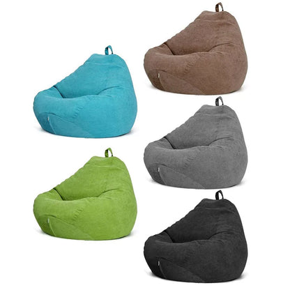 10 Color Lazy Sofas Cover Chairs big with Inner Liner Warm Corduroy Lounger Seat Bean Bag Pouf Puff Couch Tatami Living Room