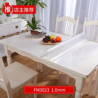 Hot Sale Black Flower Branch PVC Table Mat For Kitchen Dining Table 1.0mm Thick Oilproof Table Covers Protector Desk