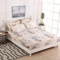 Fitted Sheet Mattress Cover Polyester Printing Bedding Linens Bed Sheets With Elastic Band Double Queen Size Bedsheet 180X200 CM