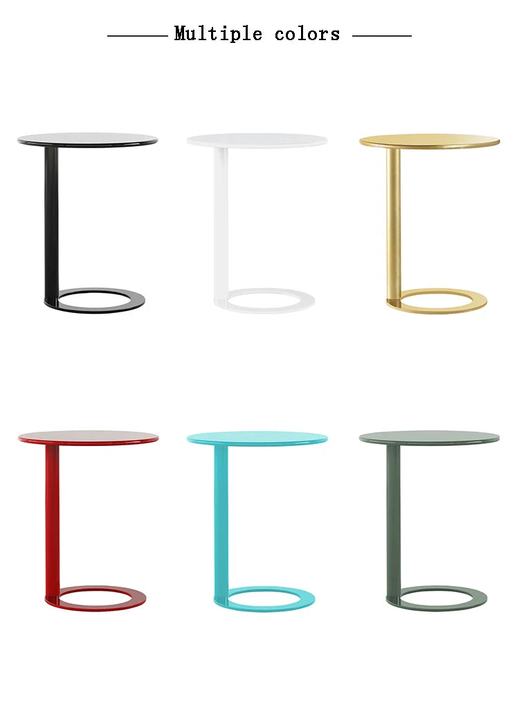 Nordic Living Room Furniture Coffee Table Metal Craft Mini Sofa Side Tables Indoor Mobile Bedside Table Home Decor Furnitures
