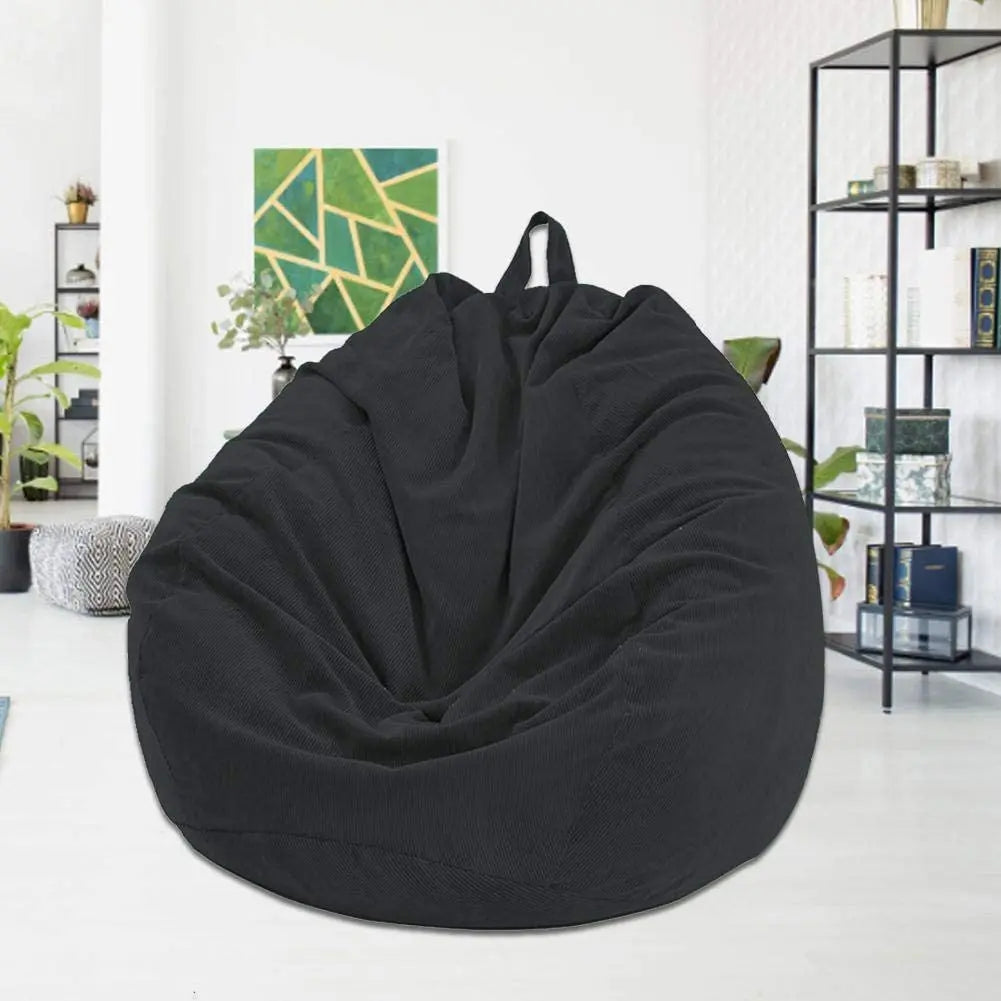 10 Color Lazy Sofas Cover Chairs big with Inner Liner Warm Corduroy Lounger Seat Bean Bag Pouf Puff Couch Tatami Living Room