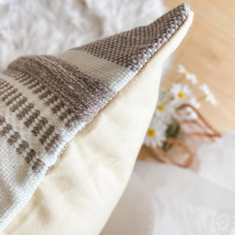 Home Decor Cushion Cover Throw Pillow Cover Yellow Grey Coffee Pink Boho Style Tassels for Living Room Bed Room 45x45cm/30x50cm