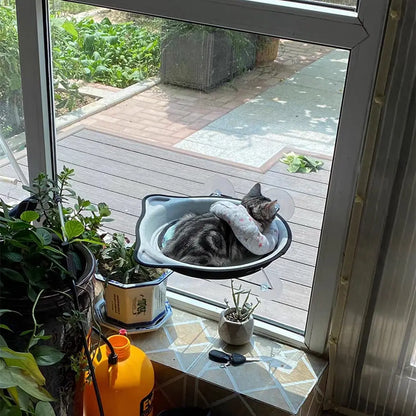 Creative Cat Hammock Warm Soft Sleeping Bed Space Capsule Suction Cup Hanging Cat Sunbathing Window Sill Bed Pet Supplies