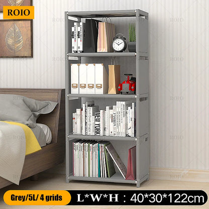 Bookcase Simple Bookshelf Easy Assembly Children Book Shelf Space-saving Sundries Organizer Rack Home Furniture Storage Holder