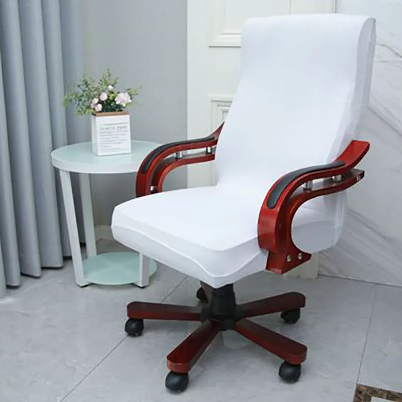 Plus Size Office Chair Covers Computer Universal Stretch Boss Chair Cover Modern High Back Rotating Lift Arm Chair Cover
