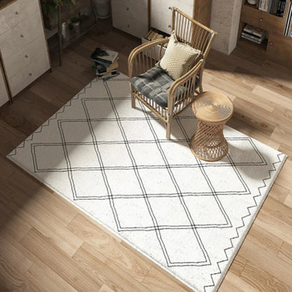 Morocan rug Tapis Salon 200X300 Black White Fluffy Carpet Rug For Kids Bedroom Bedside Carpet Living Room Square Sofa Table Rug