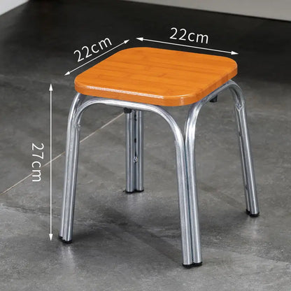 Modern Household Padded Stool Living Room Round Bench Coffee Table Step Stools Student Dormitory Solid Color Small Low Chairs