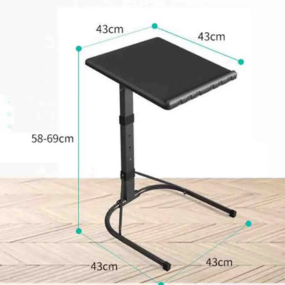 Portable Foldable Computer Desk Laptop Lazy Bed Desk Simple Lifting Small Plastic Table Folding Table Removable Bedside Table