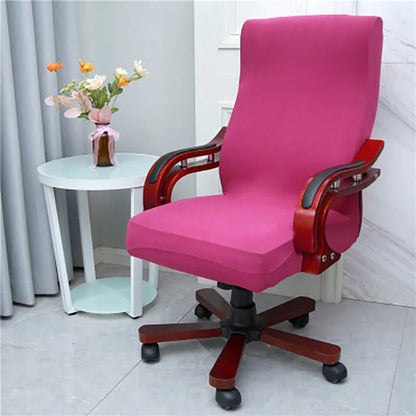 Plus Size Office Chair Covers Computer Universal Stretch Boss Chair Cover Modern High Back Rotating Lift Arm Chair Cover