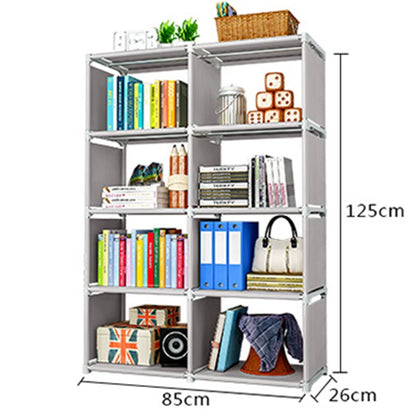 Bookcase Simple Bookshelf Easy Assembly Children Book Shelf Space-saving Sundries Organizer Rack Home Furniture Storage Holder
