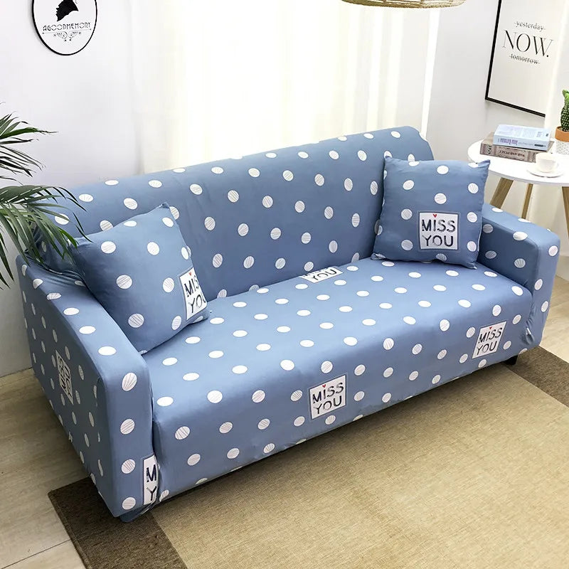 Elastic Sofa Covers Universal Slipcovers Stretch Sectional Throw Couch Corner Cover Cases for Living Room Armchairs1/2/3/4 Seat