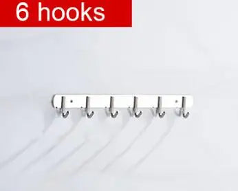304 Stainless Steel Hook Punch-free Hooks Bathroom Towel Hook Strong Seamless Kitchen Hooks Metal Storage Rack Organizer WB 083