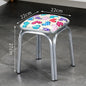Modern Household Padded Stool Living Room Round Bench Coffee Table Step Stools Student Dormitory Solid Color Small Low Chairs