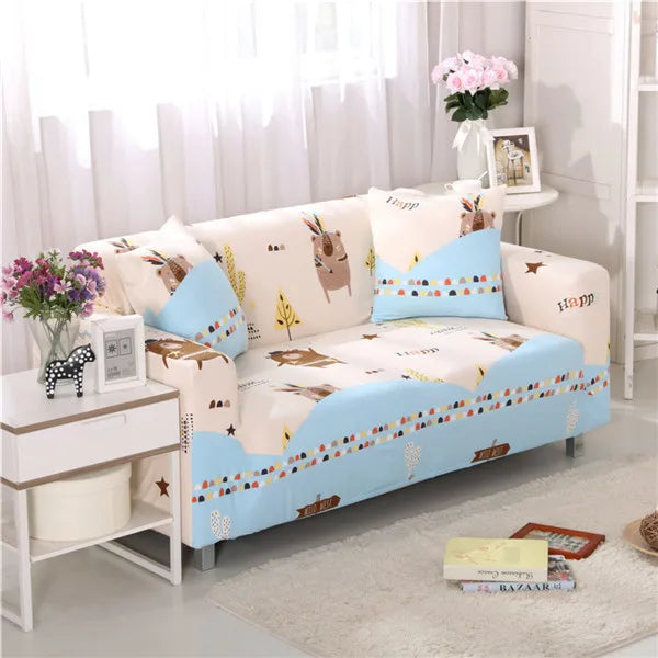 Elastic Sofa Covers Universal Slipcovers Stretch Sectional Throw Couch Corner Cover Cases for Living Room Armchairs1/2/3/4 Seat