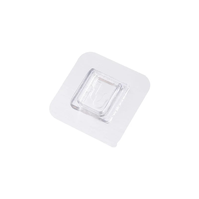 1PCS Double-sided Adhesive Wall Hook Wall Hook Hanger Strong Transparent Suction Cup Wall Storage Shelf for Kitchen Bathroom