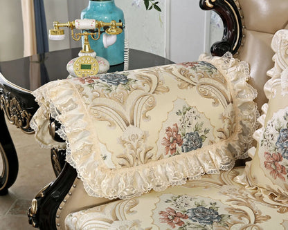 Modern High Quality Flower Embroider Sofa Towel Sofa Covers For Corner Sofa 1/2/3/4 Sectional Sofa Cover For Living Room Textile