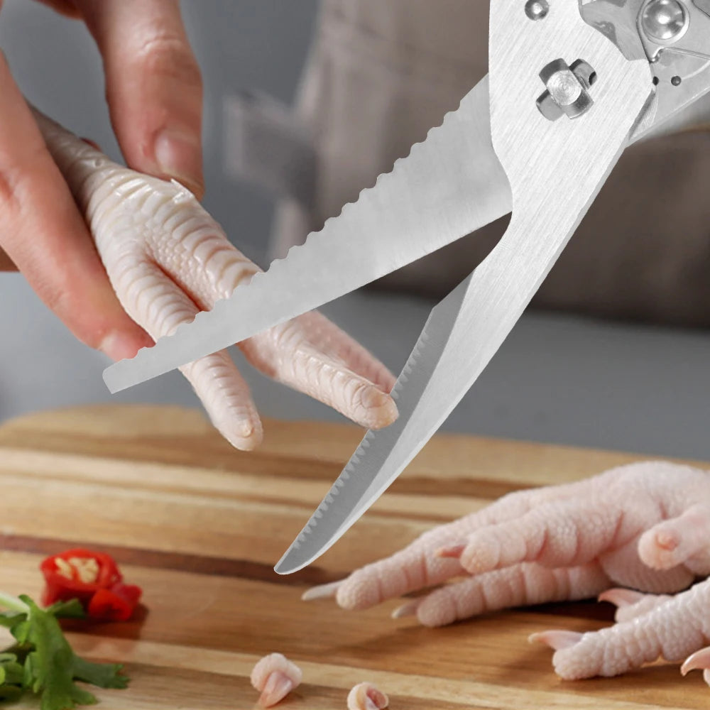 Stainless Steel Kitchen Scissors Heavy Duty Removable Poultry Shears for Cutting Chicken Poultry Game Bone Meat Fish