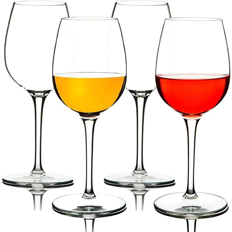 2Pcs Tritan Plastic Red Wine Glass Unbreakable Wine Goblet Cocktail Glass For Home Wedding Party Travel Picnic Juice Wine Cups