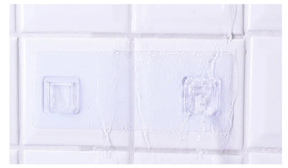 1PCS Double-sided Adhesive Wall Hook Wall Hook Hanger Strong Transparent Suction Cup Wall Storage Shelf for Kitchen Bathroom