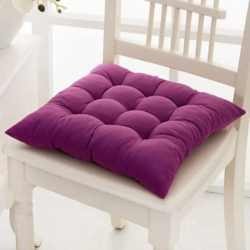 Soft Kitchen Chair Cushion Solid Seat Pillow For Car Home Red Square Chair Pad Office Sitting Cushhions Decorative Room Almofada
