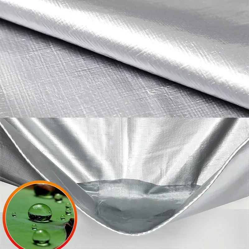 2 Kinds PE Tarpaulin Camping Tent Waterproof Groundsheet Garden Furniture Rainproof Cover Pergolas Canopy Awnings Sun Shelter