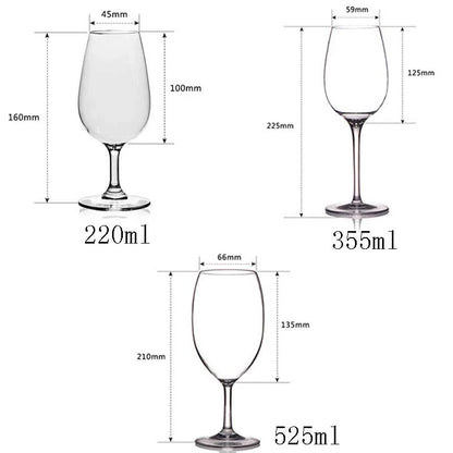 2Pcs Tritan Plastic Red Wine Glass Unbreakable Wine Goblet Cocktail Glass For Home Wedding Party Travel Picnic Juice Wine Cups