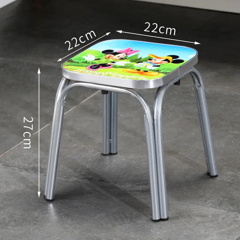 Modern Household Padded Stool Living Room Round Bench Coffee Table Step Stools Student Dormitory Solid Color Small Low Chairs