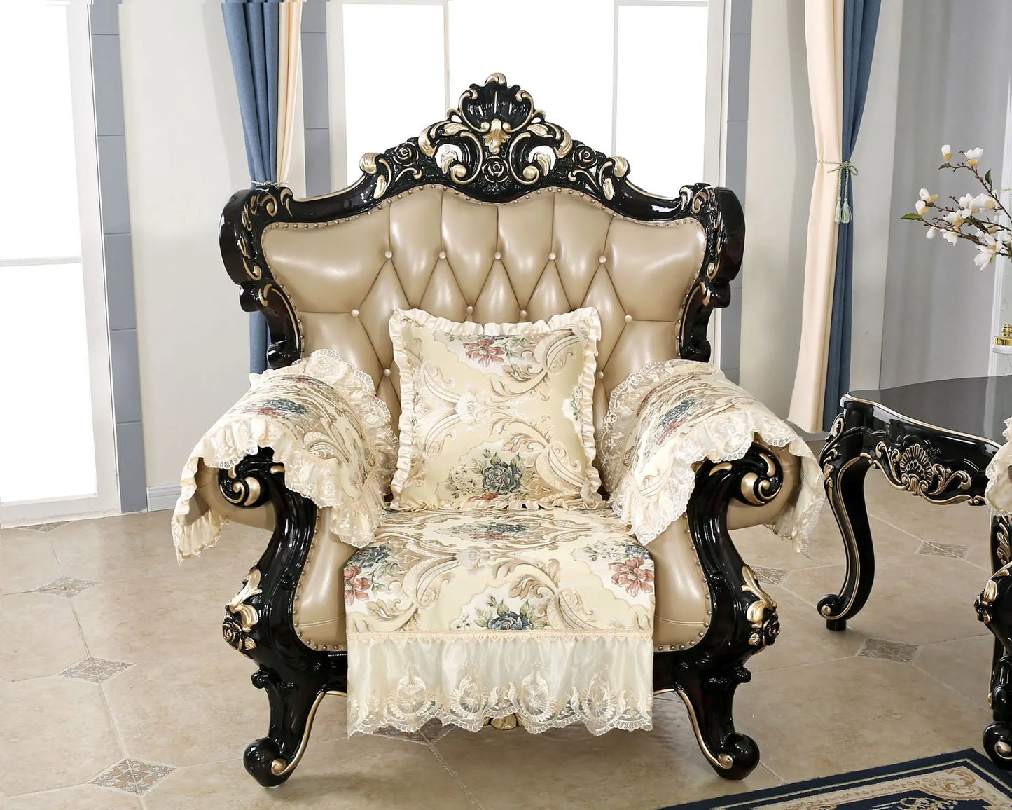 Modern High Quality Flower Embroider Sofa Towel Sofa Covers For Corner Sofa 1/2/3/4 Sectional Sofa Cover For Living Room Textile