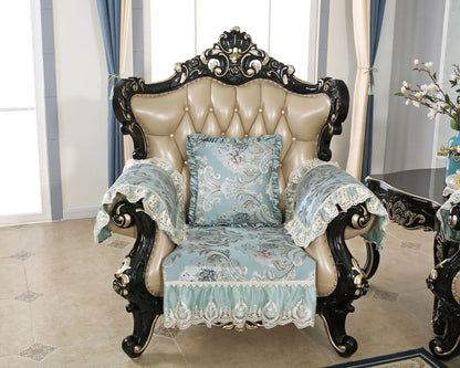 Modern High Quality Flower Embroider Sofa Towel Sofa Covers For Corner Sofa 1/2/3/4 Sectional Sofa Cover For Living Room Textile