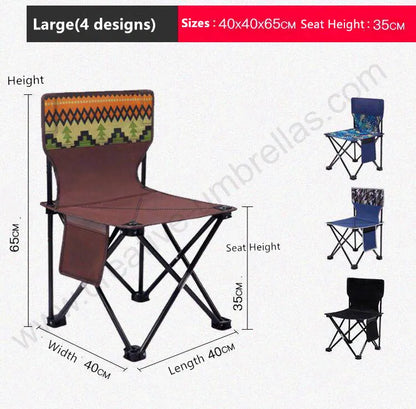 Bearing 150kg waterproof tensile 600D oxford outdoor collapsible compact foldable fishing traveling carrying away  beach chair