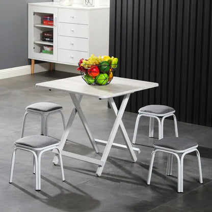Modern Household Padded Stool Living Room Round Bench Coffee Table Step Stools Student Dormitory Solid Color Small Low Chairs