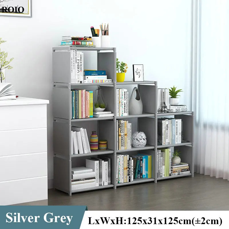 Bookcase Simple Bookshelf Easy Assembly Children Book Shelf Space-saving Sundries Organizer Rack Home Furniture Storage Holder