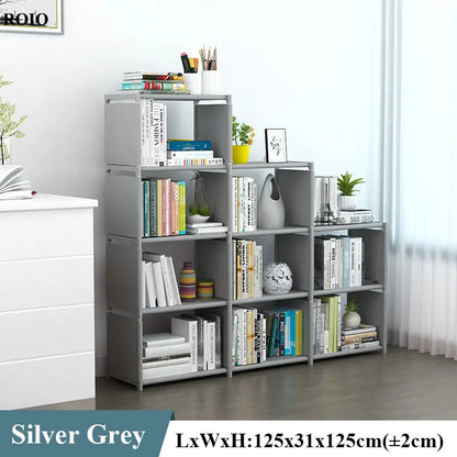 Bookcase Simple Bookshelf Easy Assembly Children Book Shelf Space-saving Sundries Organizer Rack Home Furniture Storage Holder