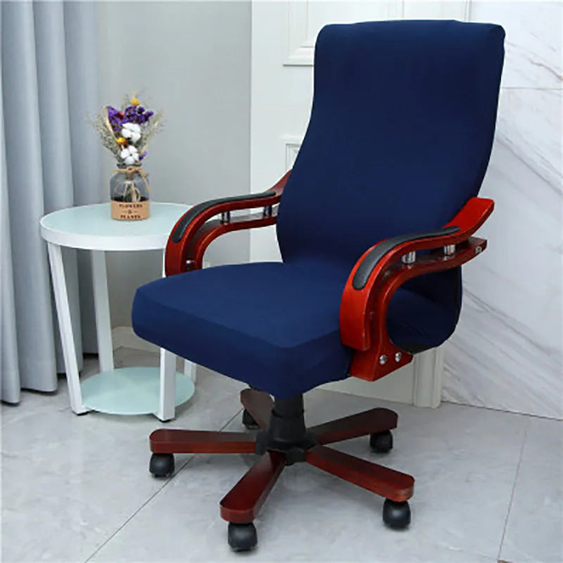 Plus Size Office Chair Covers Computer Universal Stretch Boss Chair Cover Modern High Back Rotating Lift Arm Chair Cover