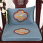 Chinese Flower and Birds Seat Cushions with Ties, Dining Chair Pads, Silk Satin, Non-Slip Sitting Mat, Custom, Fine
