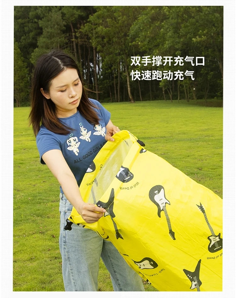 Outdoor Picnic Light Inflatable Sofa, Beach Bag, Camping Deck Chair, Portable Sofa, 200kg Load, Indoor